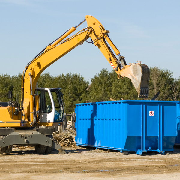 are there any restrictions on where a residential dumpster can be placed in Tallahatchie County Mississippi